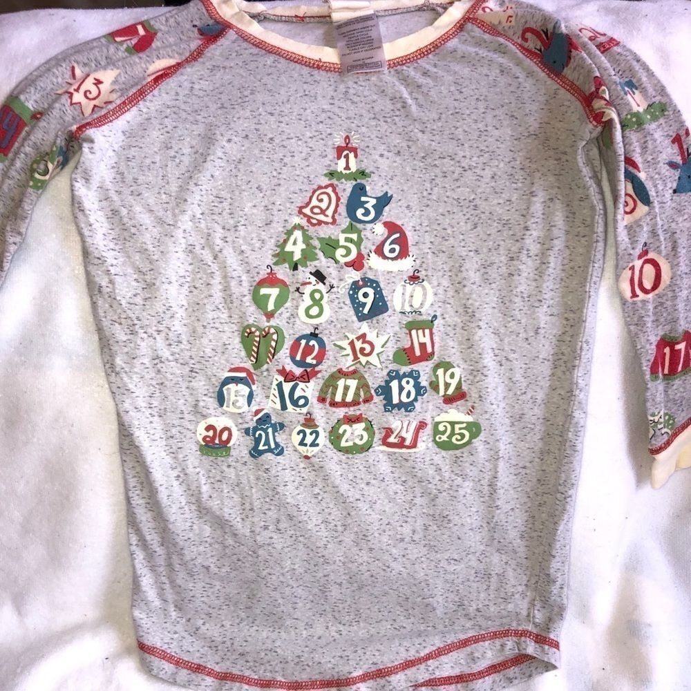 EUC Munki Munki Kids Size 14 Christmas Pajama Top